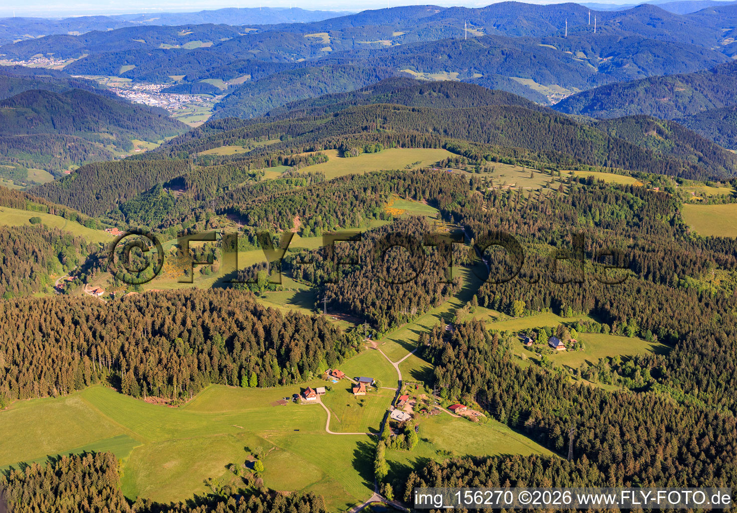 Moosenmättle avec Bergstüble et Hinterer Liefersbergerhof à le quartier Diesenhof in Lauterbach dans le département Bade-Wurtemberg, Allemagne