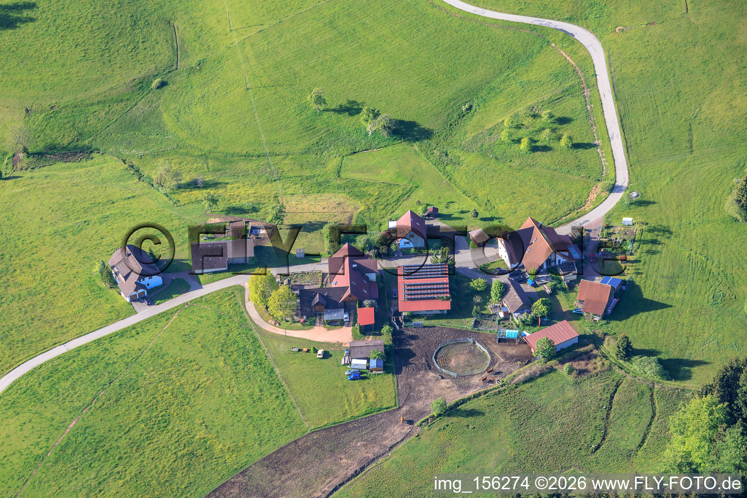 Mooswald avec Käppelebauer et l'atelier de couture de Biggi à le quartier Diesenhof in Lauterbach dans le département Bade-Wurtemberg, Allemagne