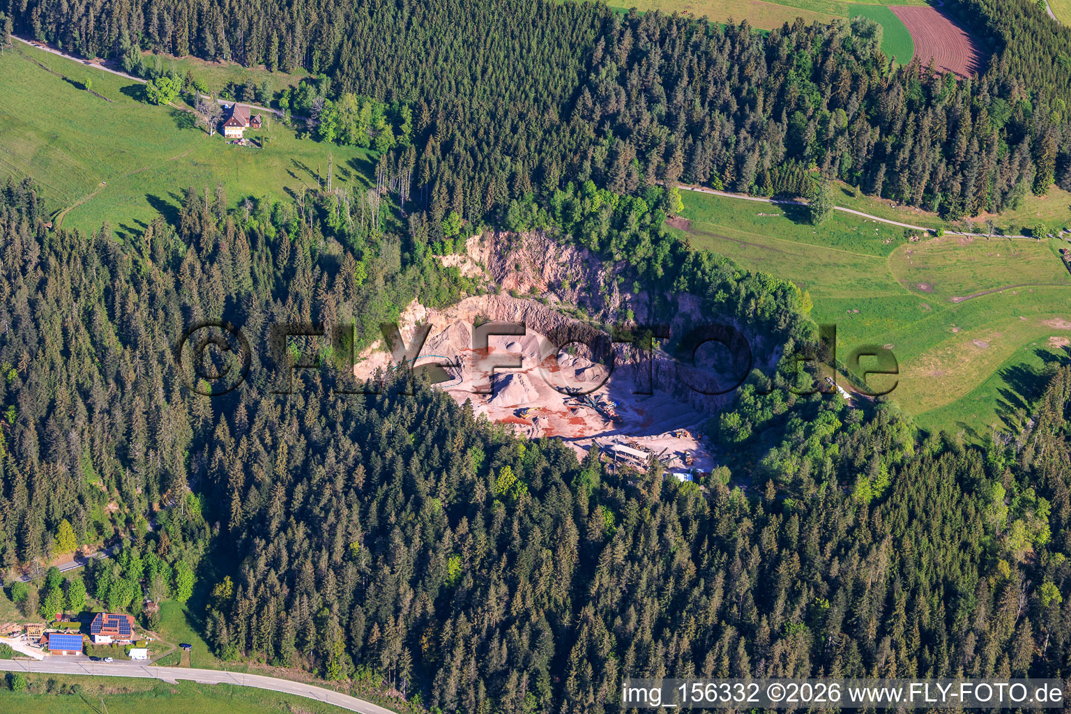 Carrière du sud à le quartier Tennenbronn in Schramberg dans le département Bade-Wurtemberg, Allemagne