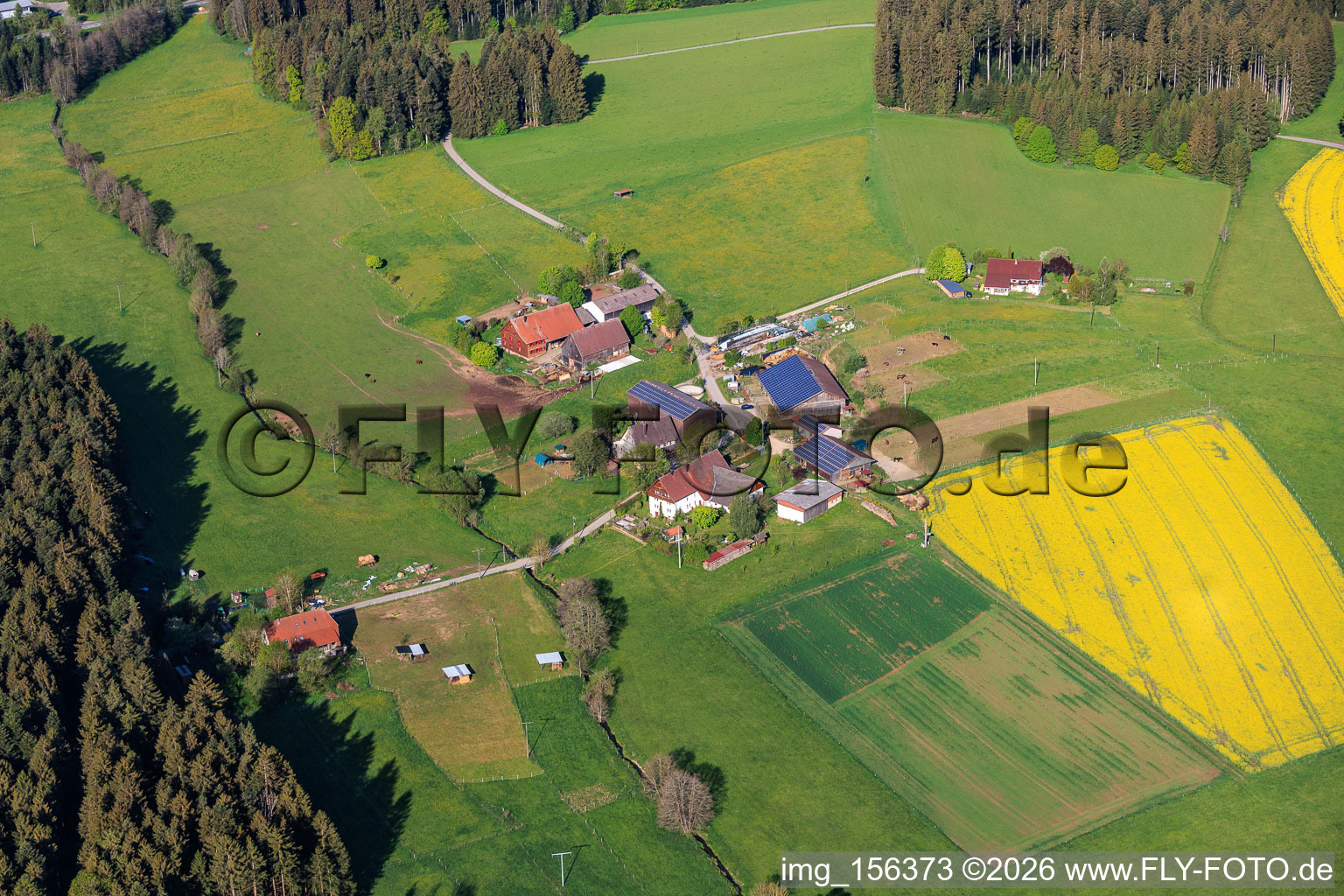 Quartier de Stampfe avec l'agriculture de Karl Mauch à Dunningen dans le département Bade-Wurtemberg, Allemagne