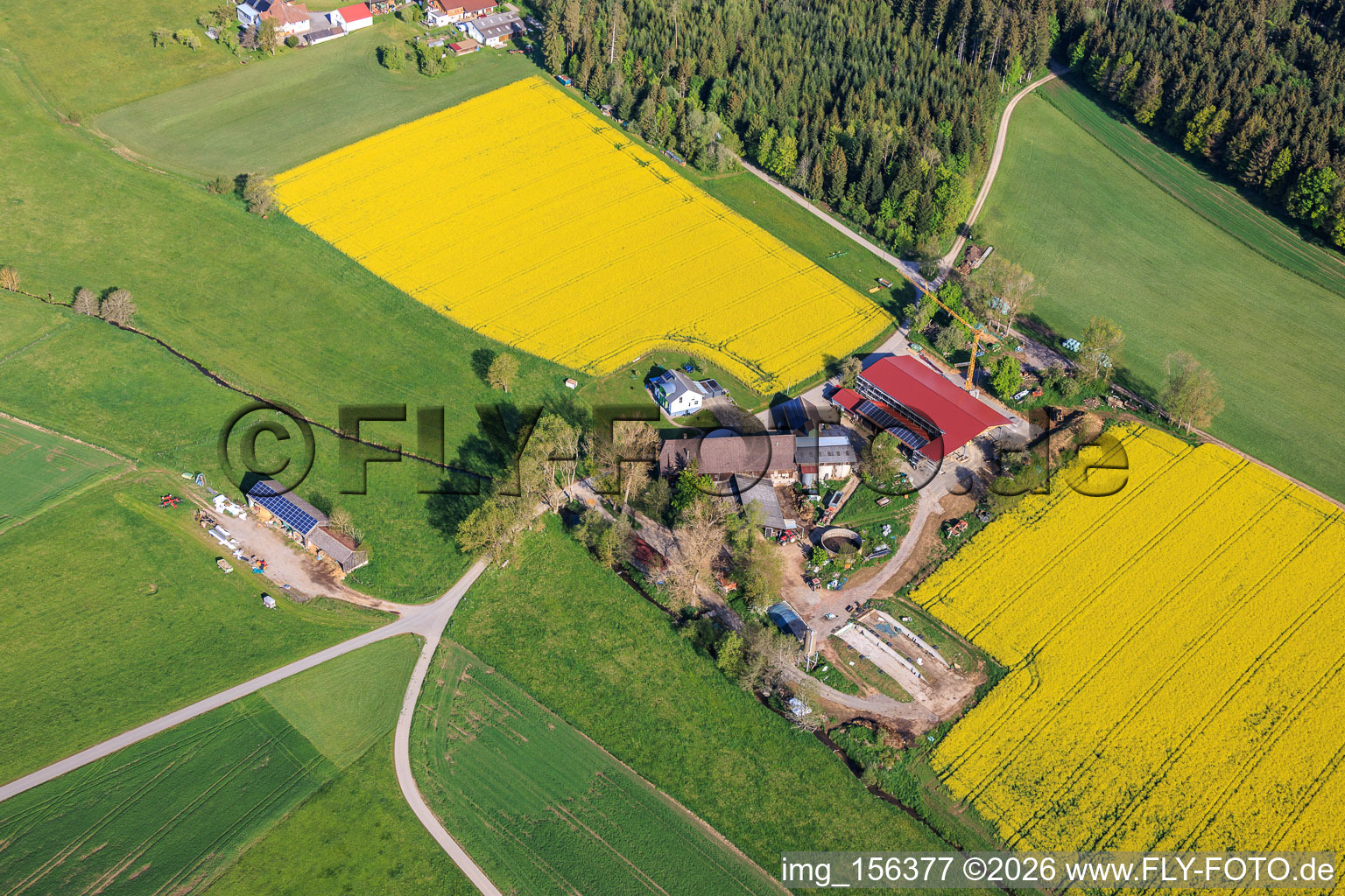 Ferme déplacée dans le district de Stampfe à Dunningen dans le département Bade-Wurtemberg, Allemagne