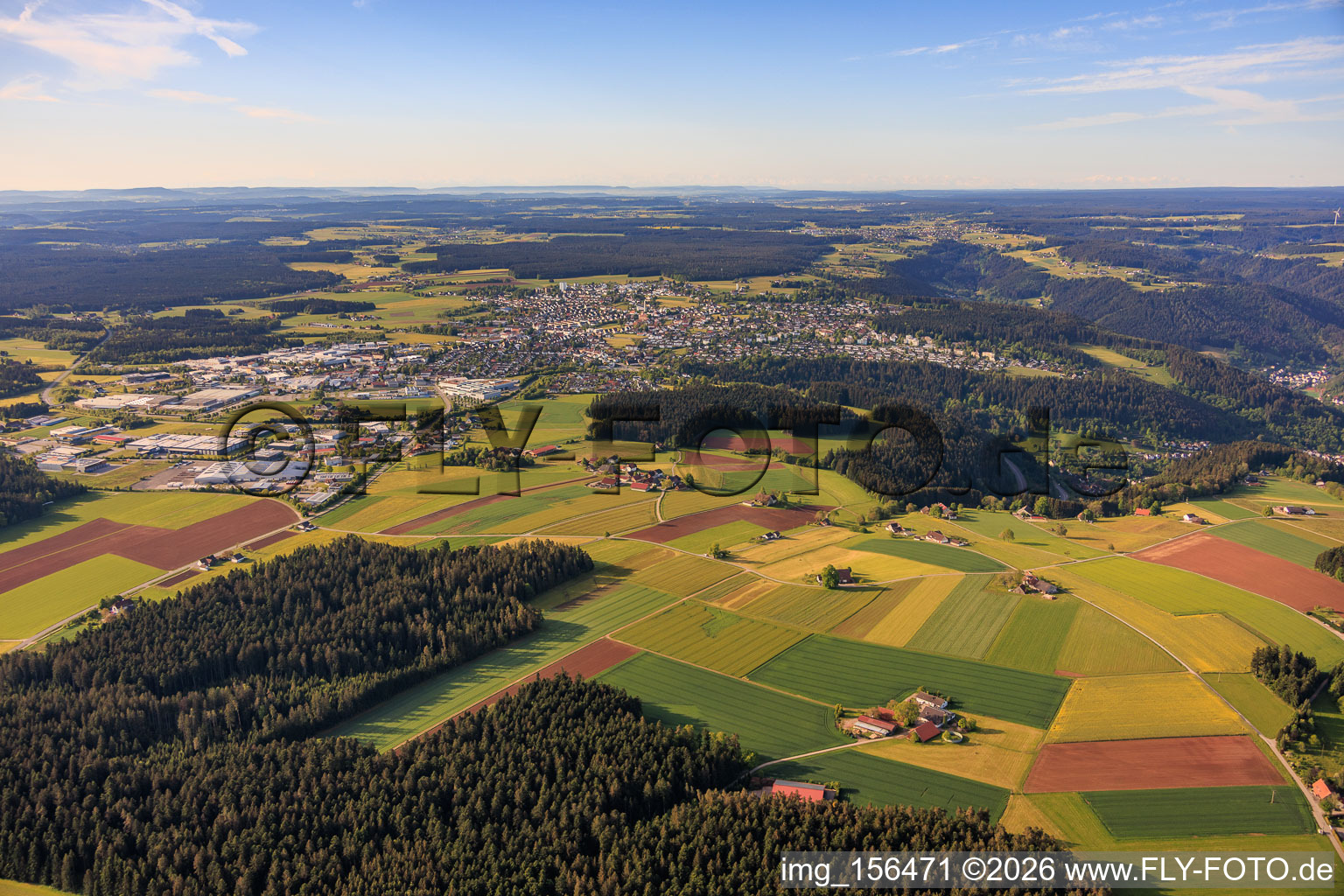 Du nord à le quartier Sulgen in Schramberg dans le département Bade-Wurtemberg, Allemagne