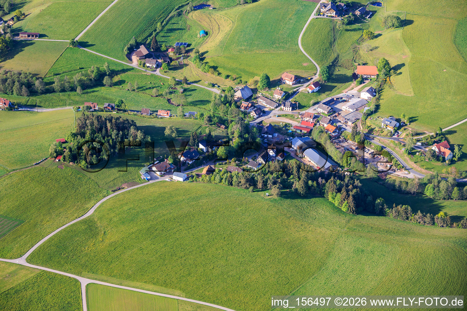 Le district de Sulzbachtal, vu du nord à le quartier Diesenhof in Lauterbach dans le département Bade-Wurtemberg, Allemagne