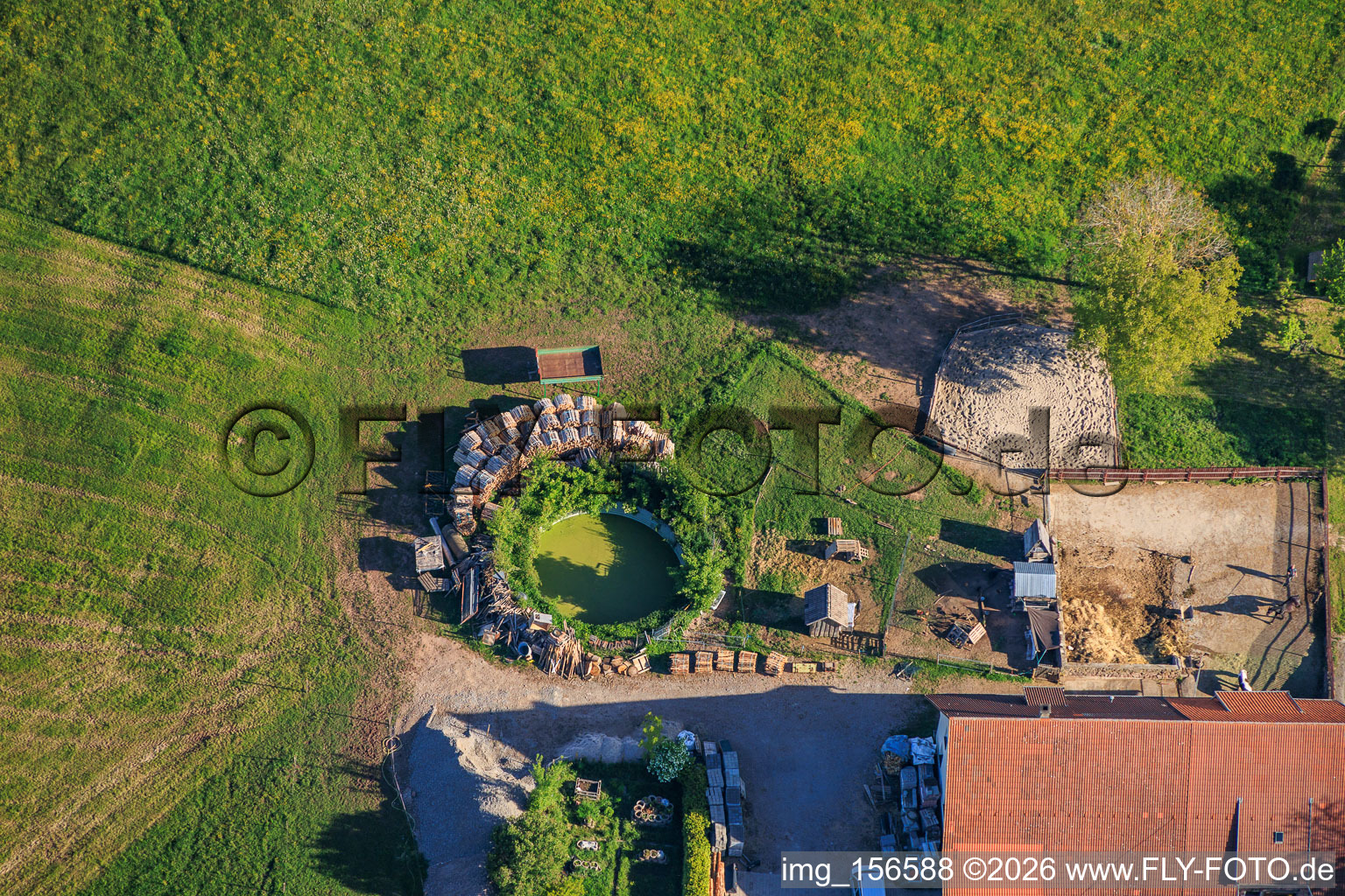 Biotope du site de camping-cars de Hutneck à Schramberg dans le département Bade-Wurtemberg, Allemagne