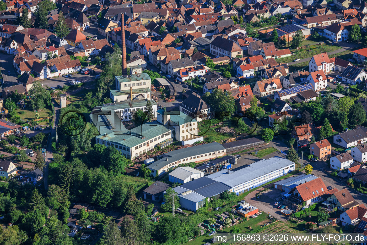 Ancienne usine d'allumettes, société Benedick à Albersweiler dans le département Rhénanie-Palatinat, Allemagne