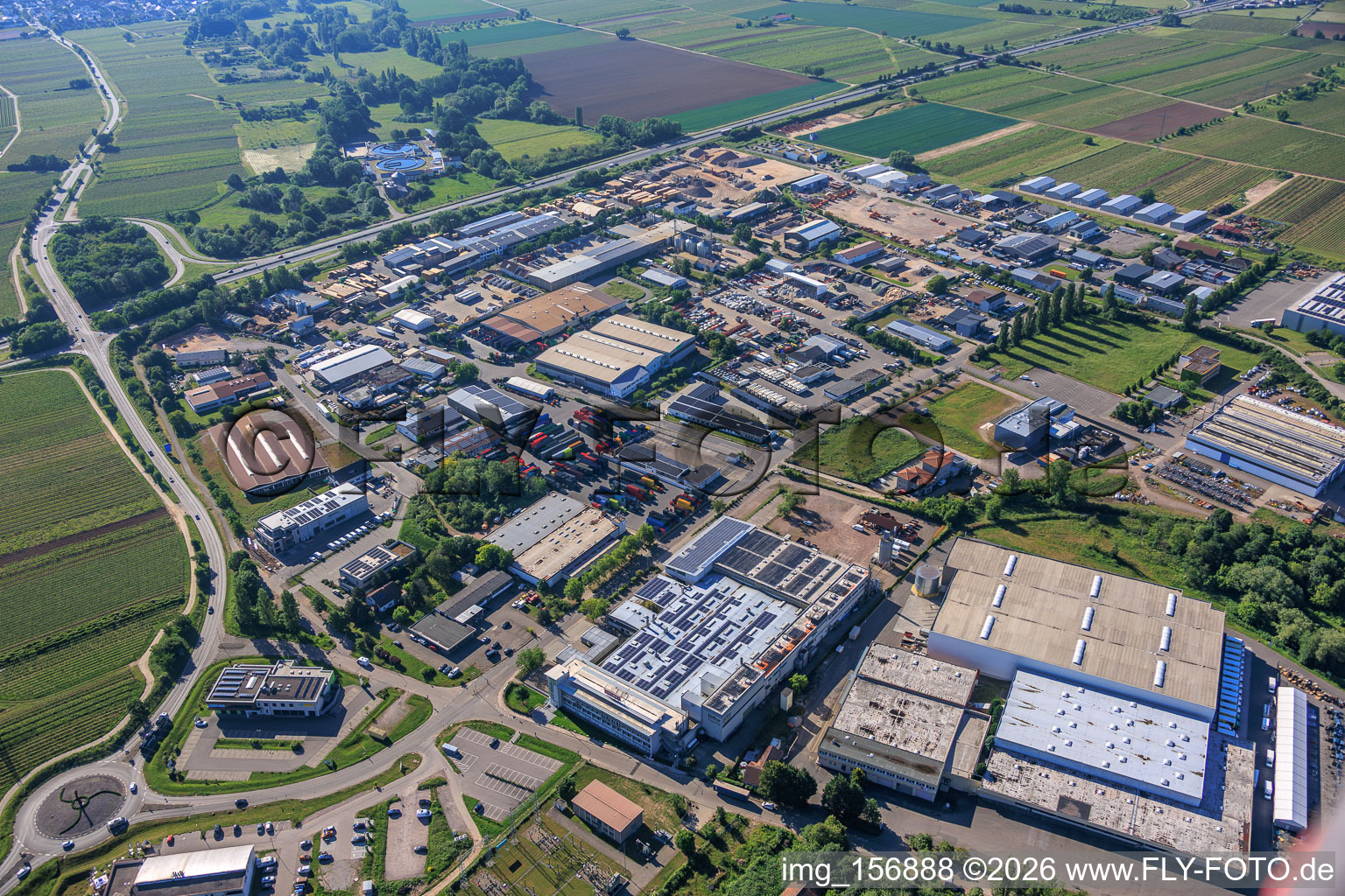 Zone industrielle In den Seewiesen, Industriering avec Biffar GmbH & Co. KG à Edenkoben dans le département Rhénanie-Palatinat, Allemagne
