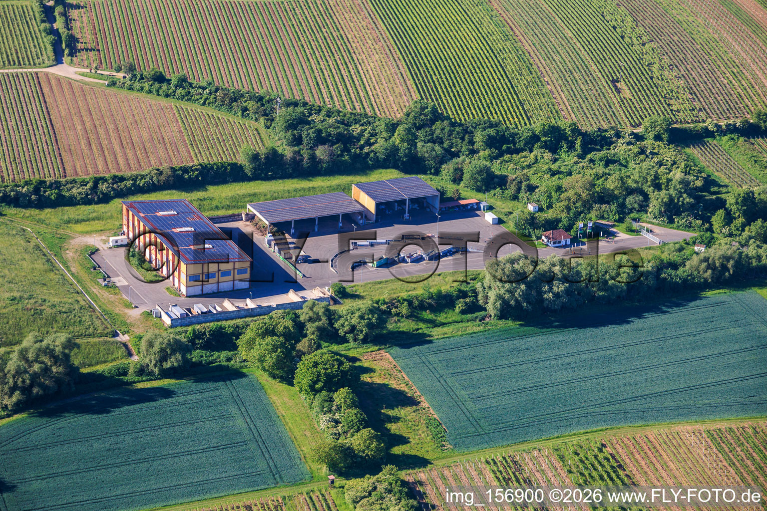 Région de la Route des Vins du Sud, Centre de Recyclage Nord (près d'Edesheim) à Knöringen dans le département Rhénanie-Palatinat, Allemagne