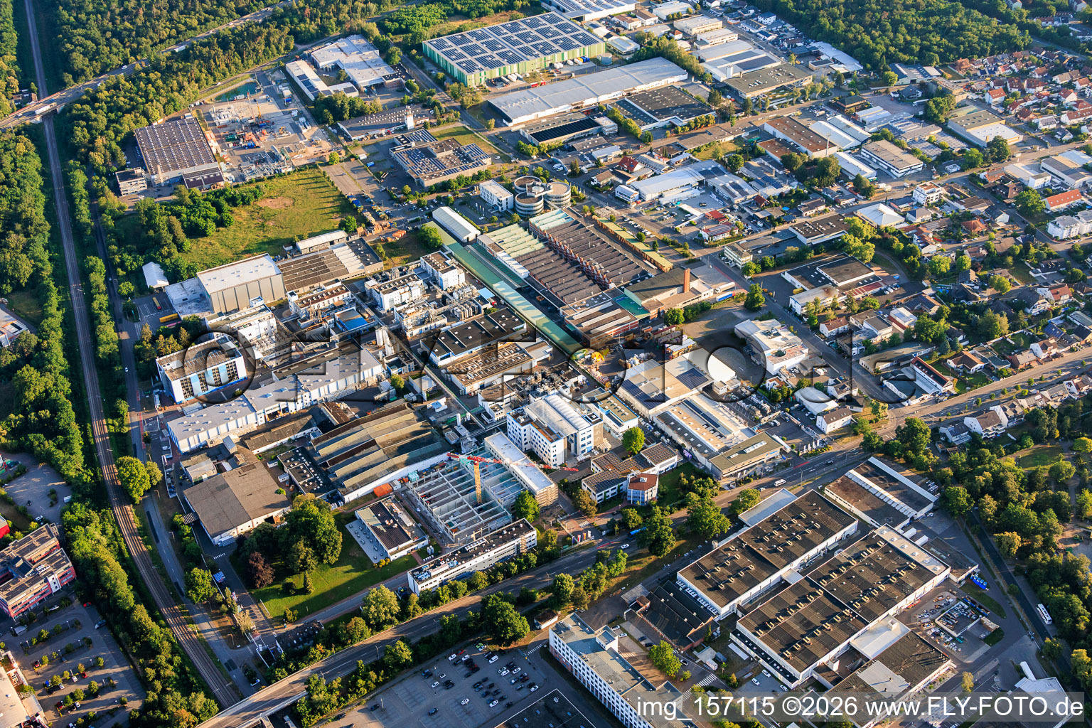 Nord, zone industrielle, à l'ouest du sud à Speyer dans le département Rhénanie-Palatinat, Allemagne