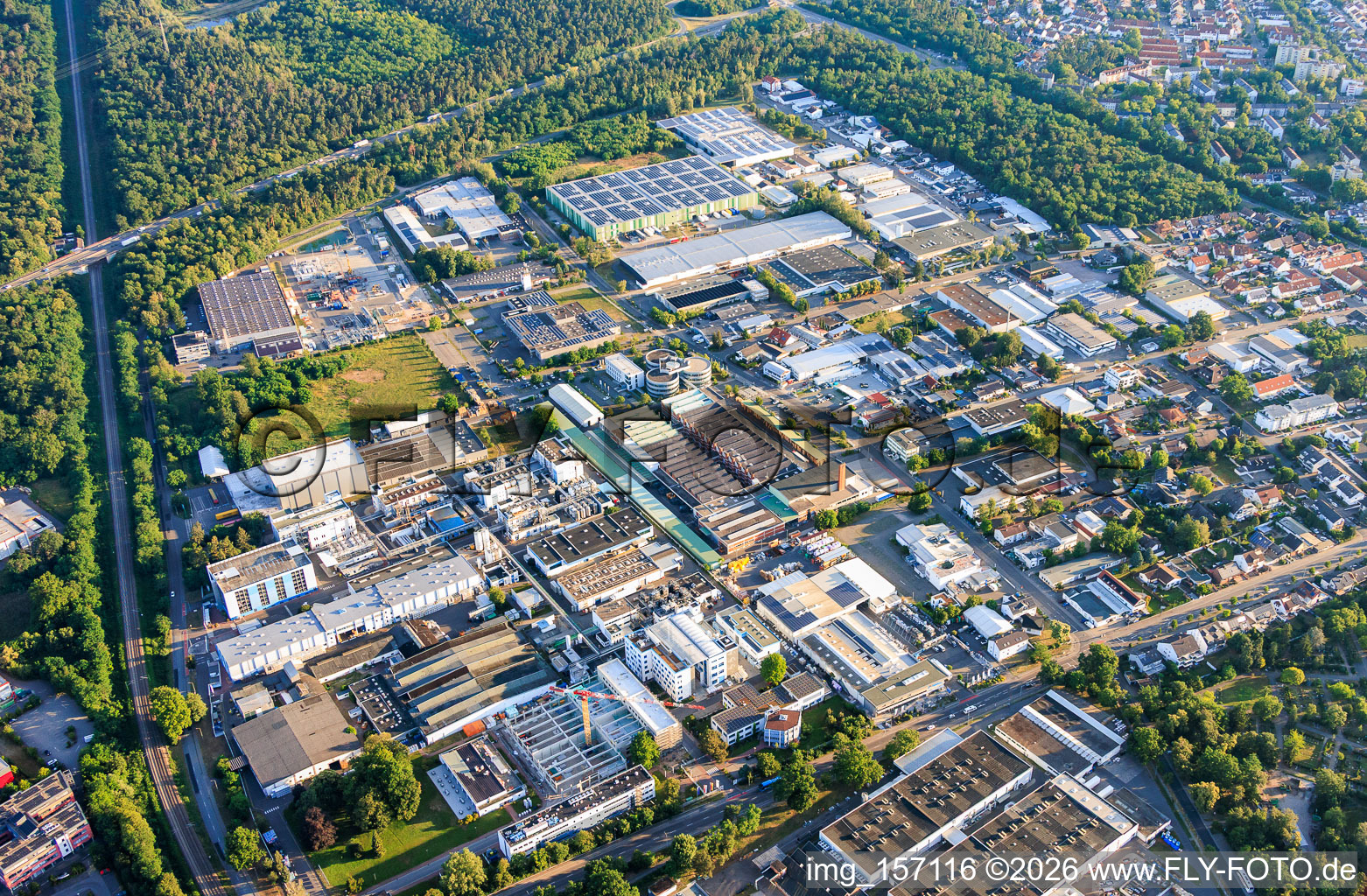 Nord, zone industrielle, à l'ouest du sud à Speyer dans le département Rhénanie-Palatinat, Allemagne