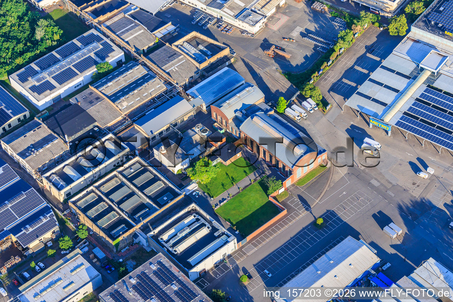 Ancienne usine de tortues d'Osten à le quartier Neckarau in Mannheim dans le département Bade-Wurtemberg, Allemagne