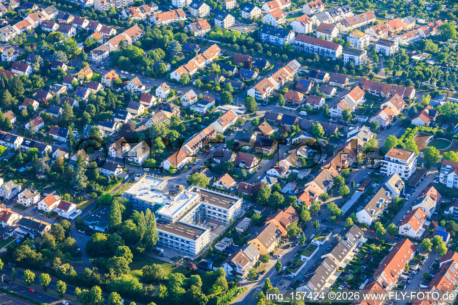 Chemin de bride x rue Hermsheim à le quartier Neuhermsheim in Mannheim dans le département Bade-Wurtemberg, Allemagne