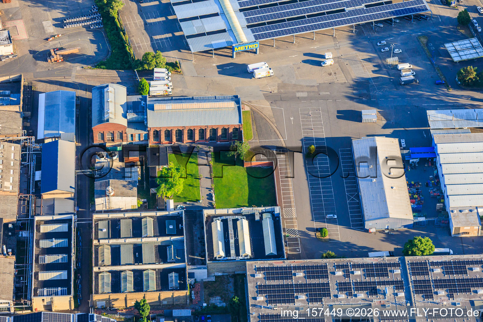 Ancienne usine de tortues du sud-est à le quartier Neckarau in Mannheim dans le département Bade-Wurtemberg, Allemagne