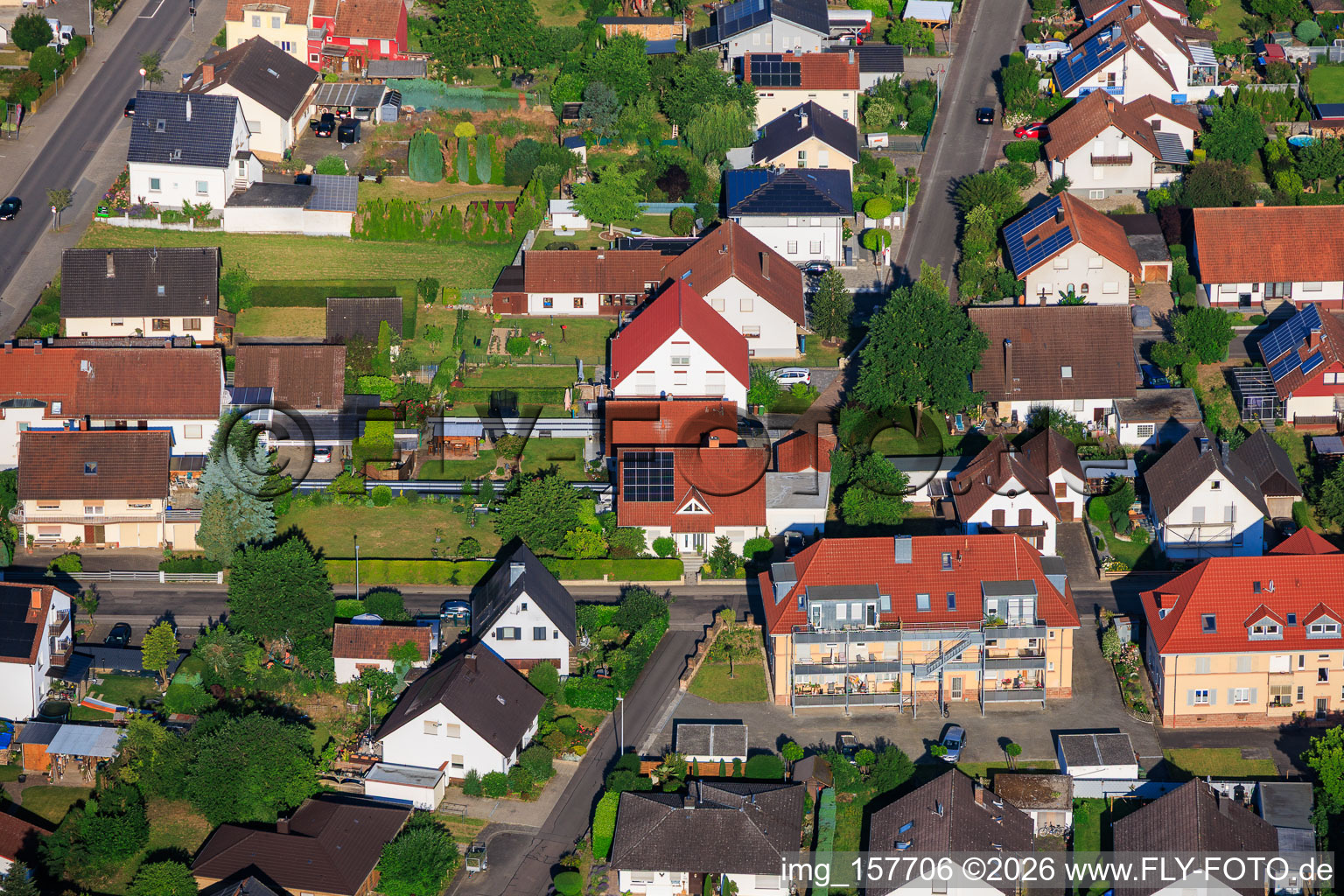 Dans la roseraie à Winden dans le département Rhénanie-Palatinat, Allemagne