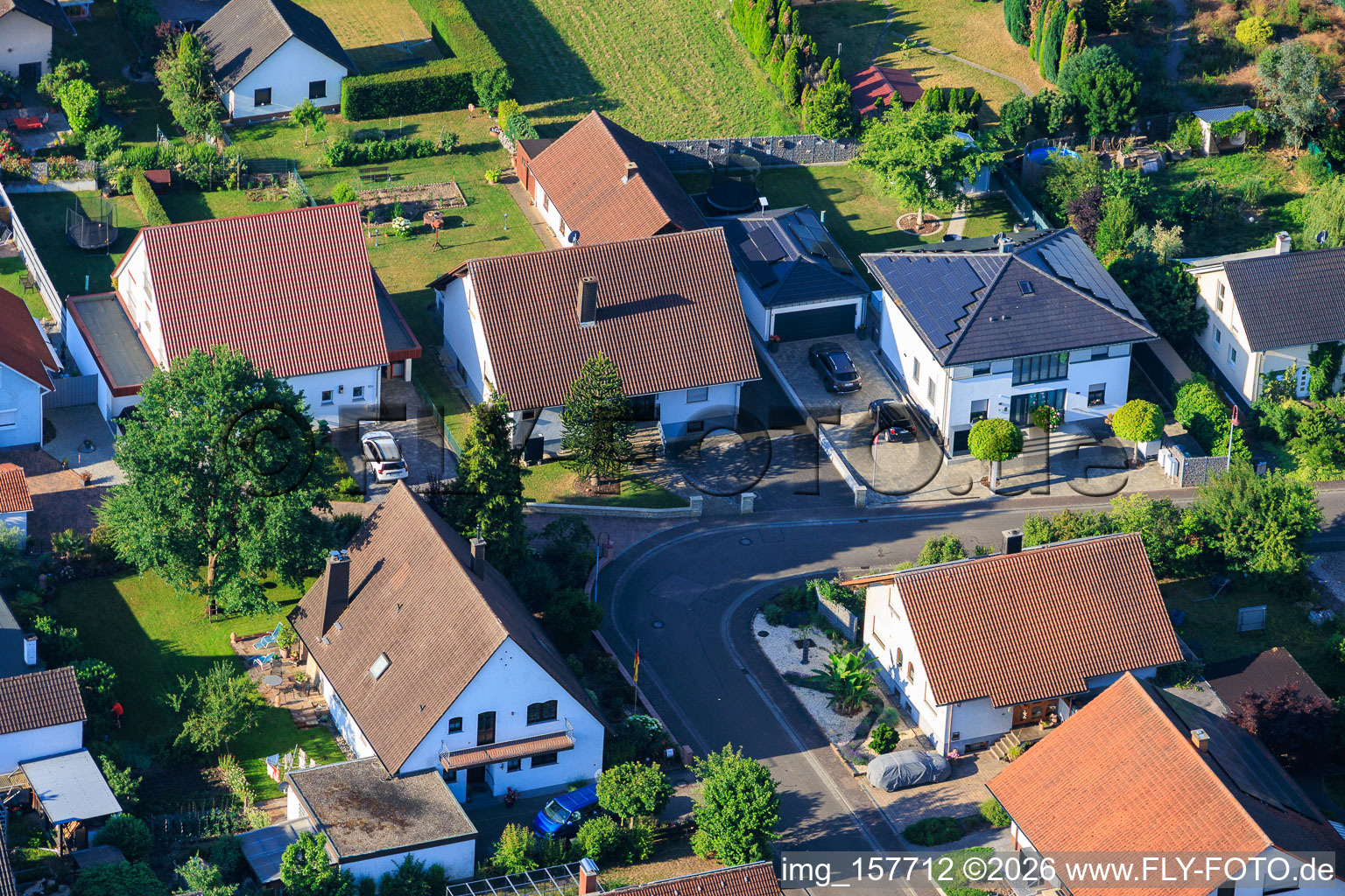 Rue du Jardin à Winden dans le département Rhénanie-Palatinat, Allemagne