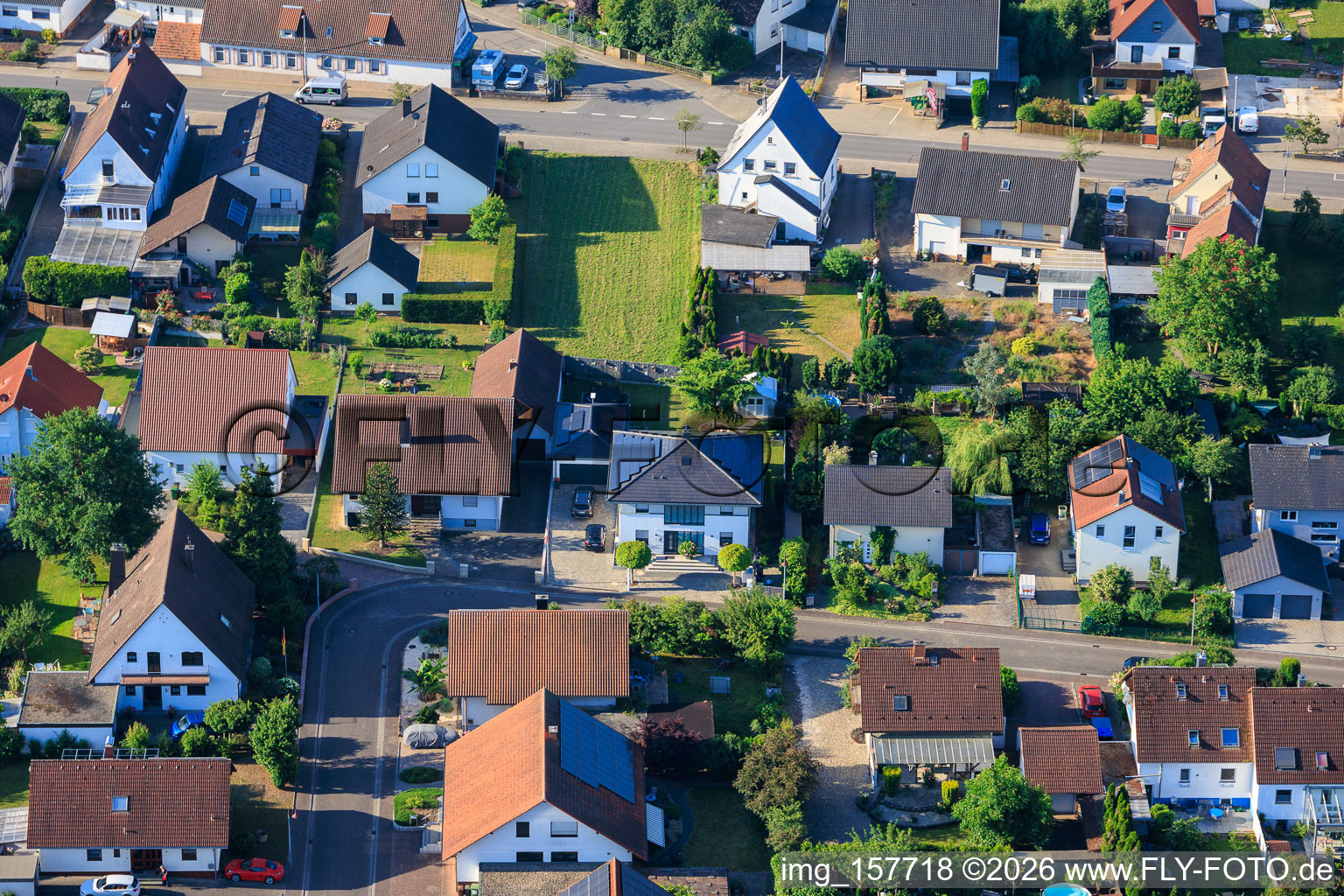 Rue du Jardin à Winden dans le département Rhénanie-Palatinat, Allemagne