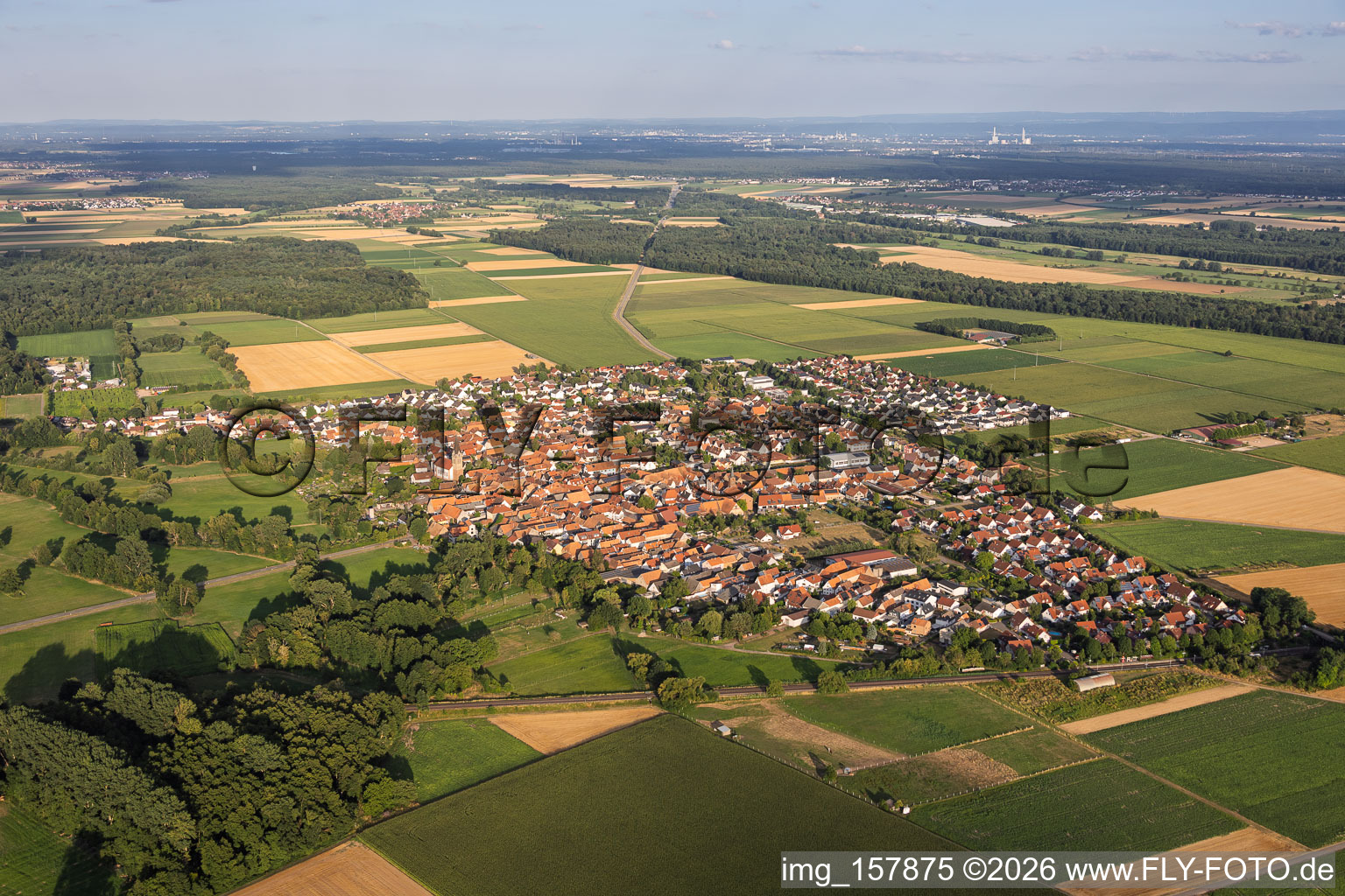 Du nord-ouest à Steinweiler dans le département Rhénanie-Palatinat, Allemagne