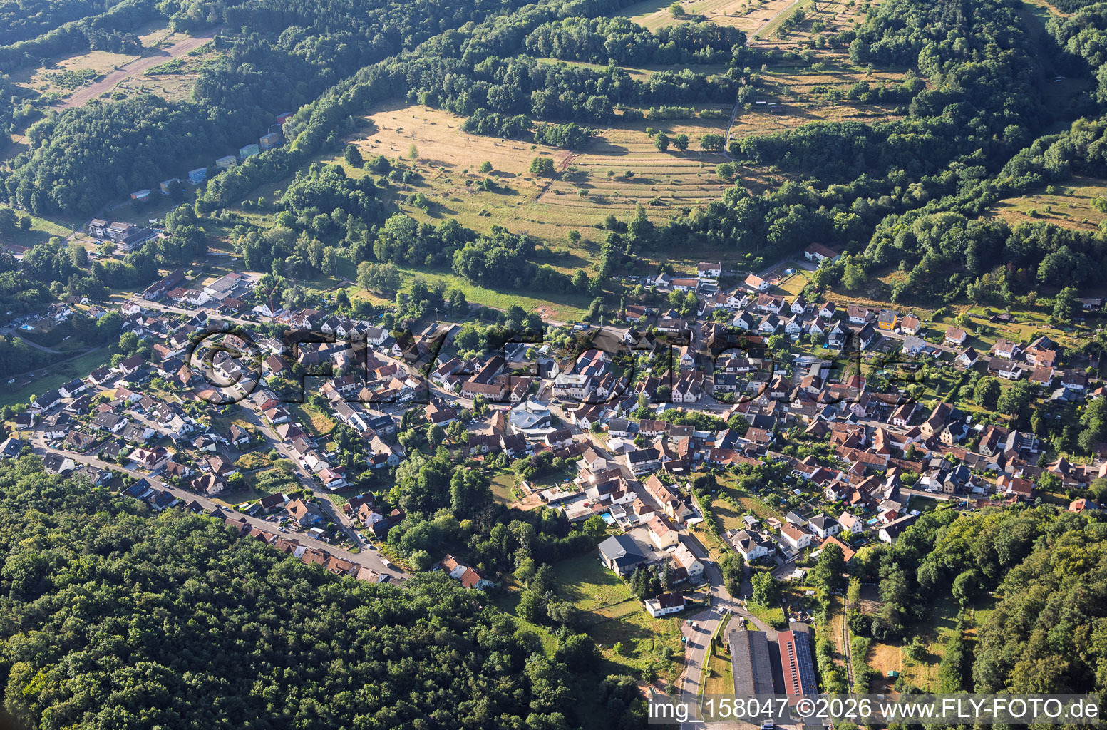 Du nord-ouest à Silz dans le département Rhénanie-Palatinat, Allemagne