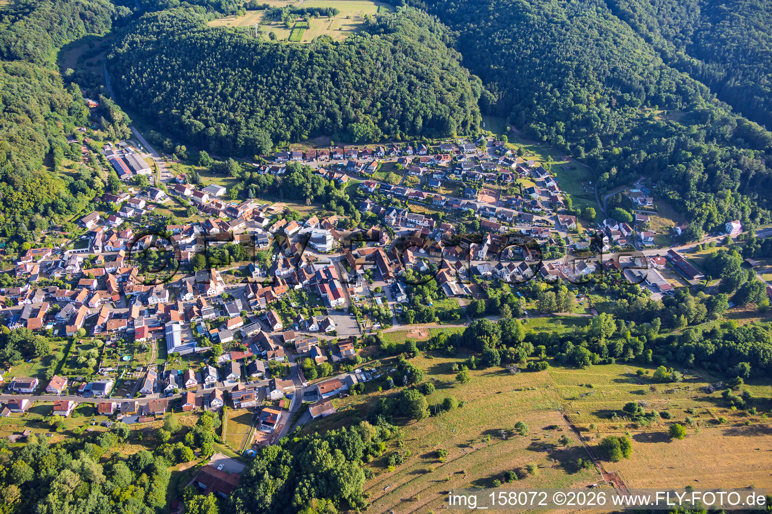 Du sud à Silz dans le département Rhénanie-Palatinat, Allemagne