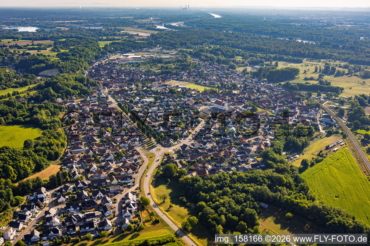 Du sud-ouest à Mothern dans le département Bas Rhin, France
