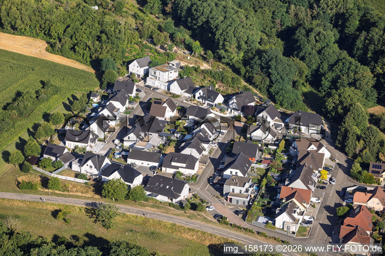 Nouveau quartier d'aménagement Rue des Vendanges à Mothern dans le département Bas Rhin, France