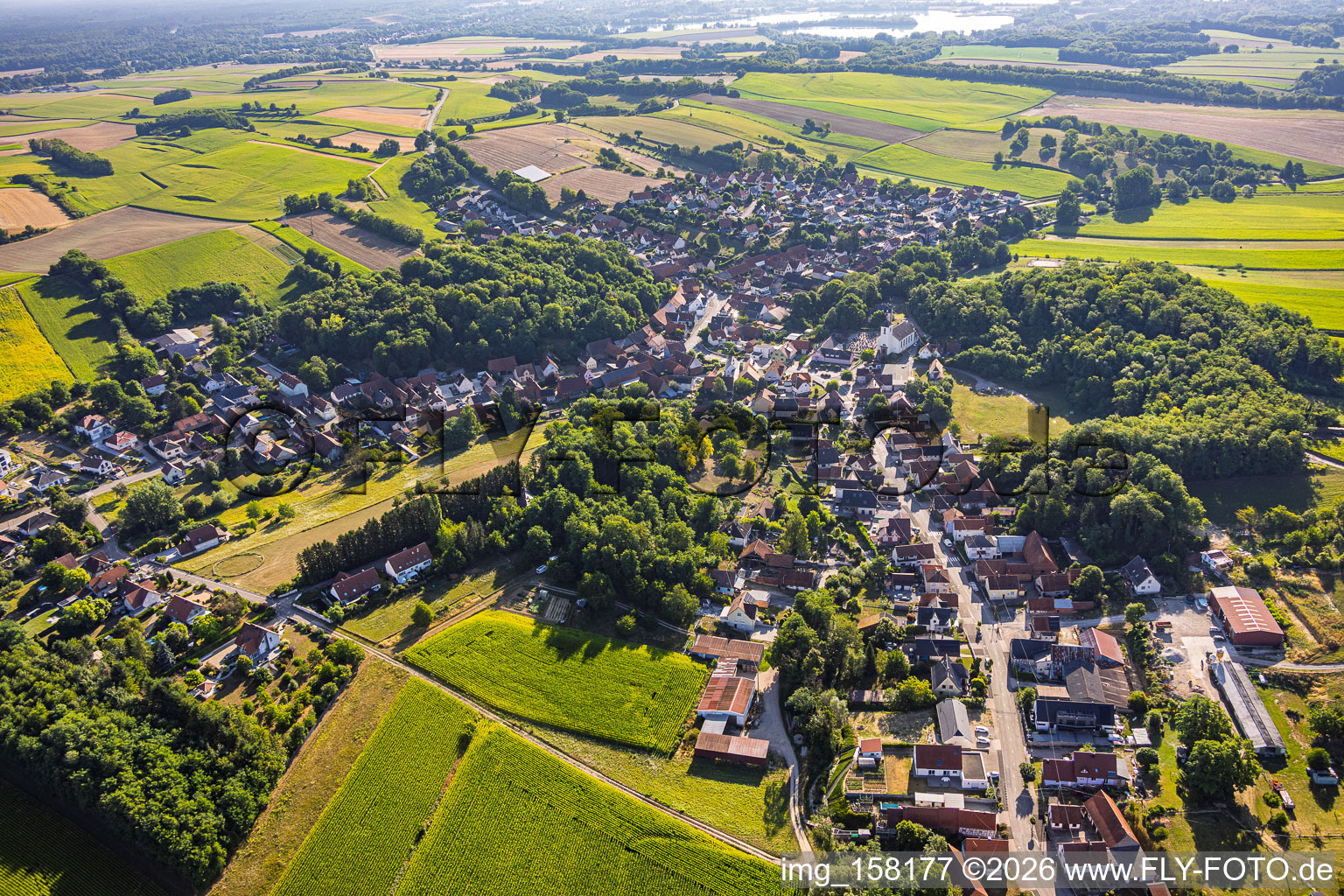 Du sud-est à Neewiller-près-Lauterbourg dans le département Bas Rhin, France
