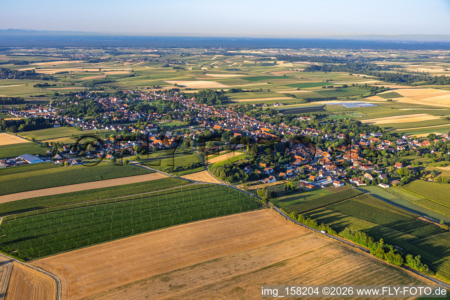 Du nord-est à Seebach dans le département Bas Rhin, France