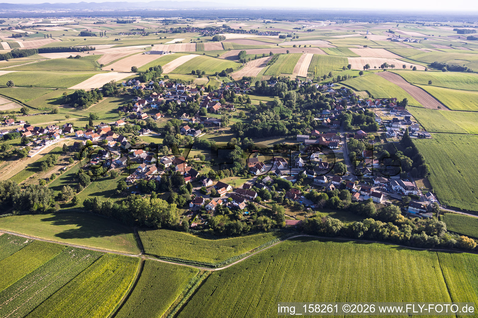 Du sud à Eberbach-Seltz dans le département Bas Rhin, France