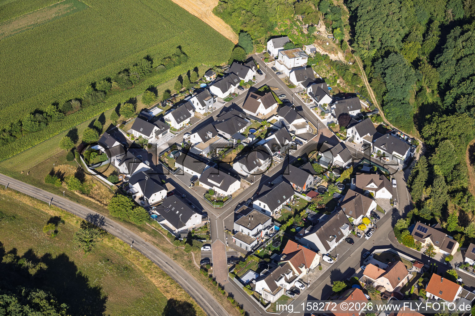 Nouveau quartier d'aménagement Rue des Vendanges à Mothern dans le département Bas Rhin, France
