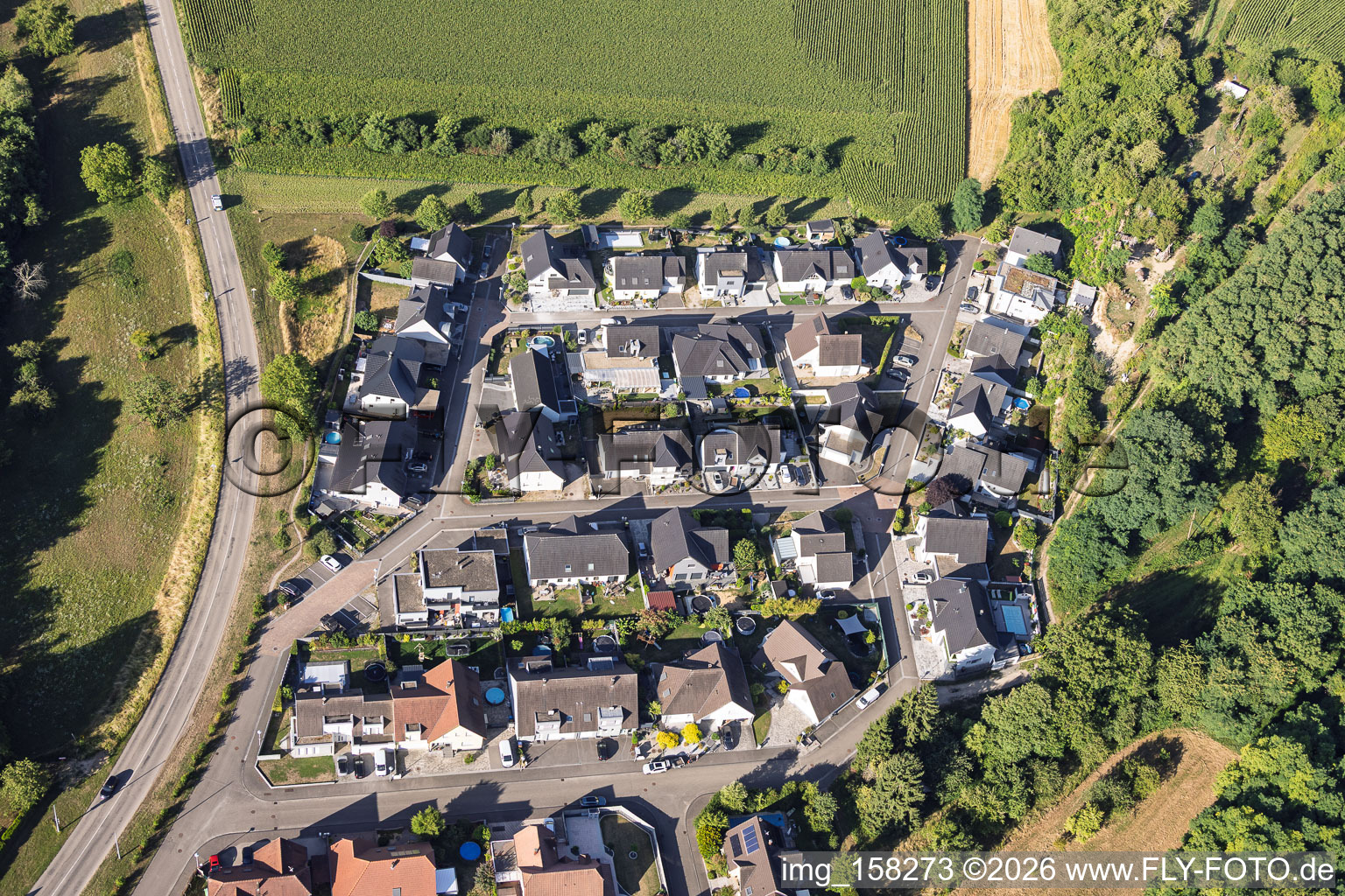 Nouveau quartier d'aménagement Rue des Vendanges à Mothern dans le département Bas Rhin, France