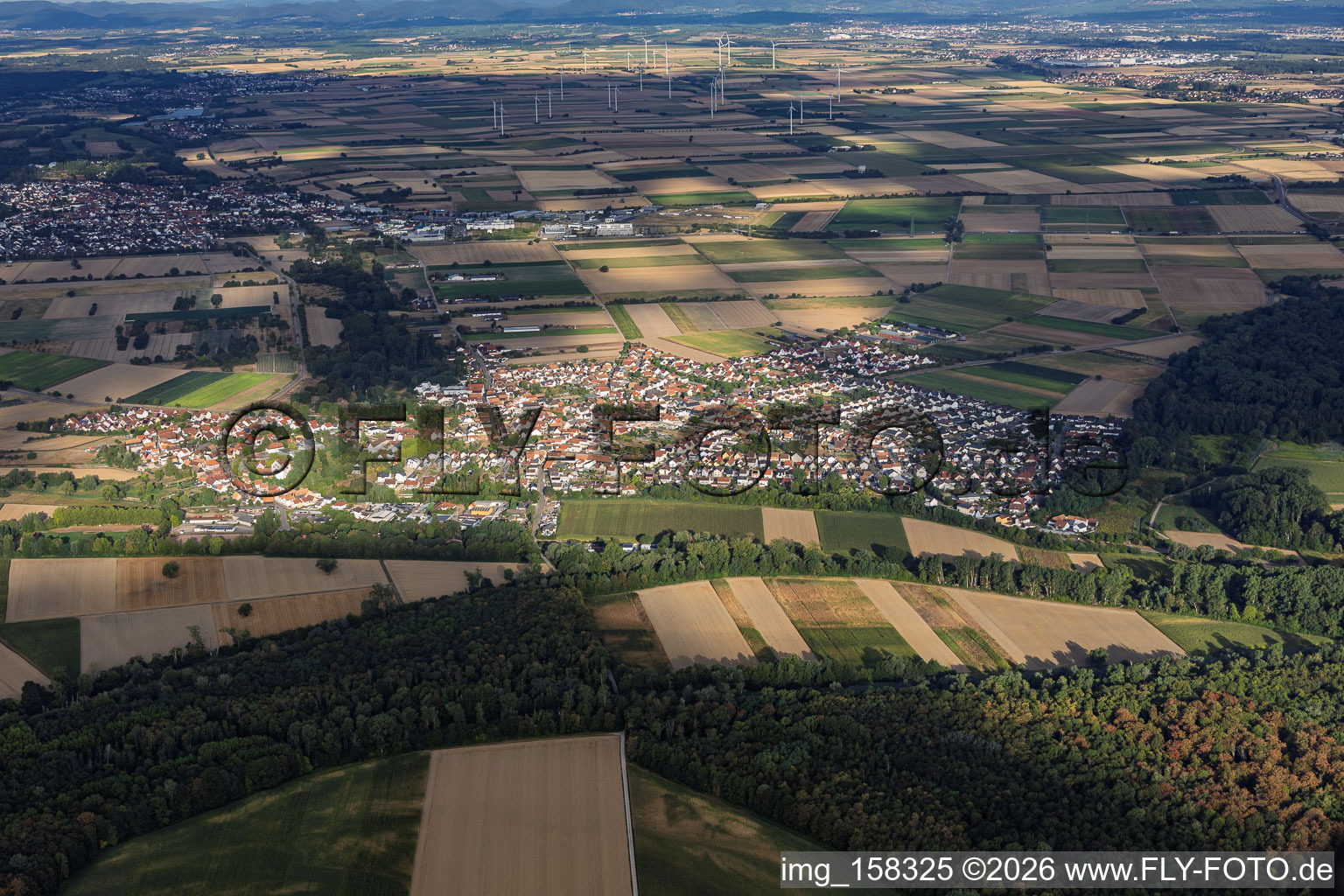 De l'est à Hördt dans le département Rhénanie-Palatinat, Allemagne