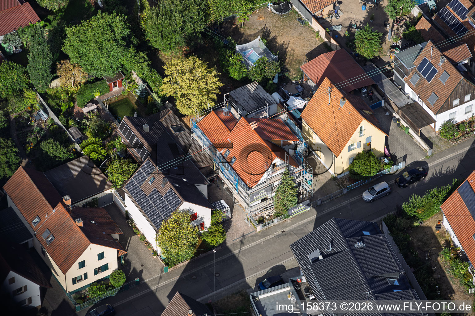 Chantier de rénovation complète d'une maison individuelle à Waldstr à Kandel dans le département Rhénanie-Palatinat, Allemagne