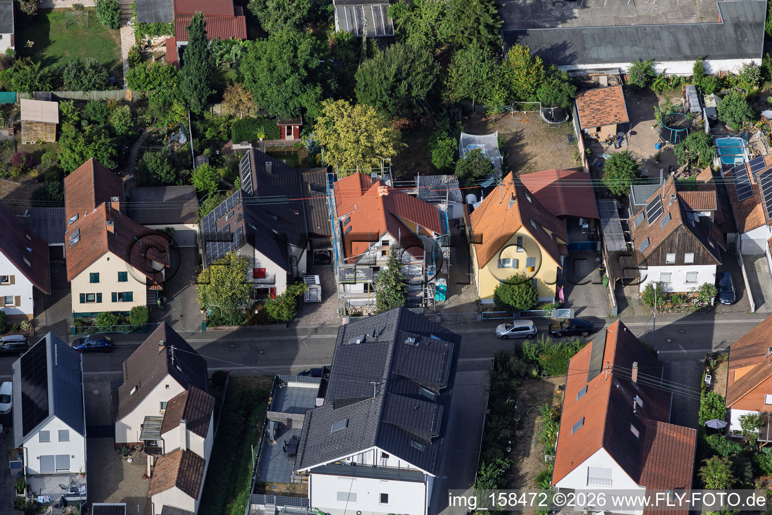 Chantier de rénovation complète d'une maison individuelle à Waldstr à Kandel dans le département Rhénanie-Palatinat, Allemagne