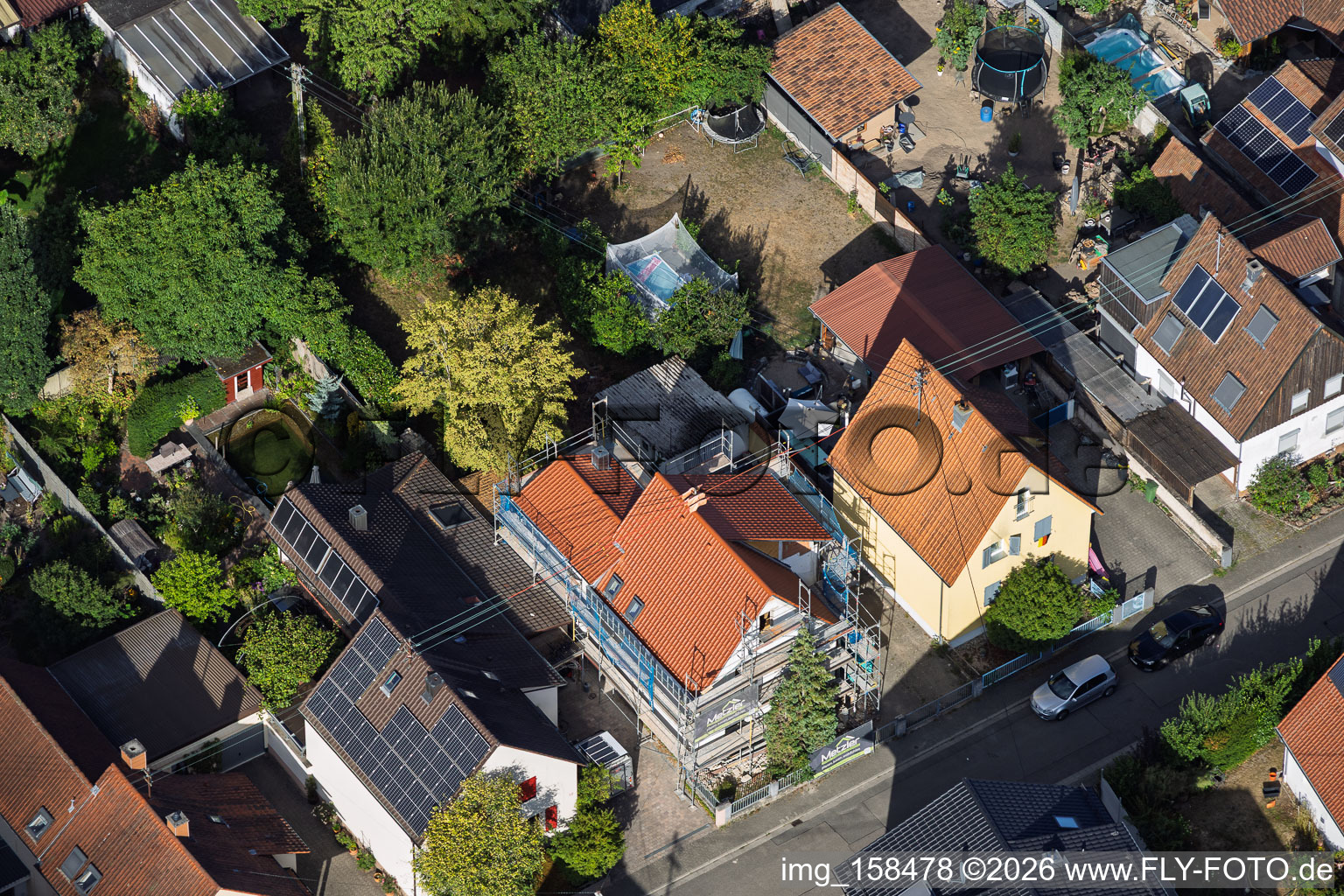 Chantier de rénovation complète d'une maison individuelle à Waldstr à Kandel dans le département Rhénanie-Palatinat, Allemagne