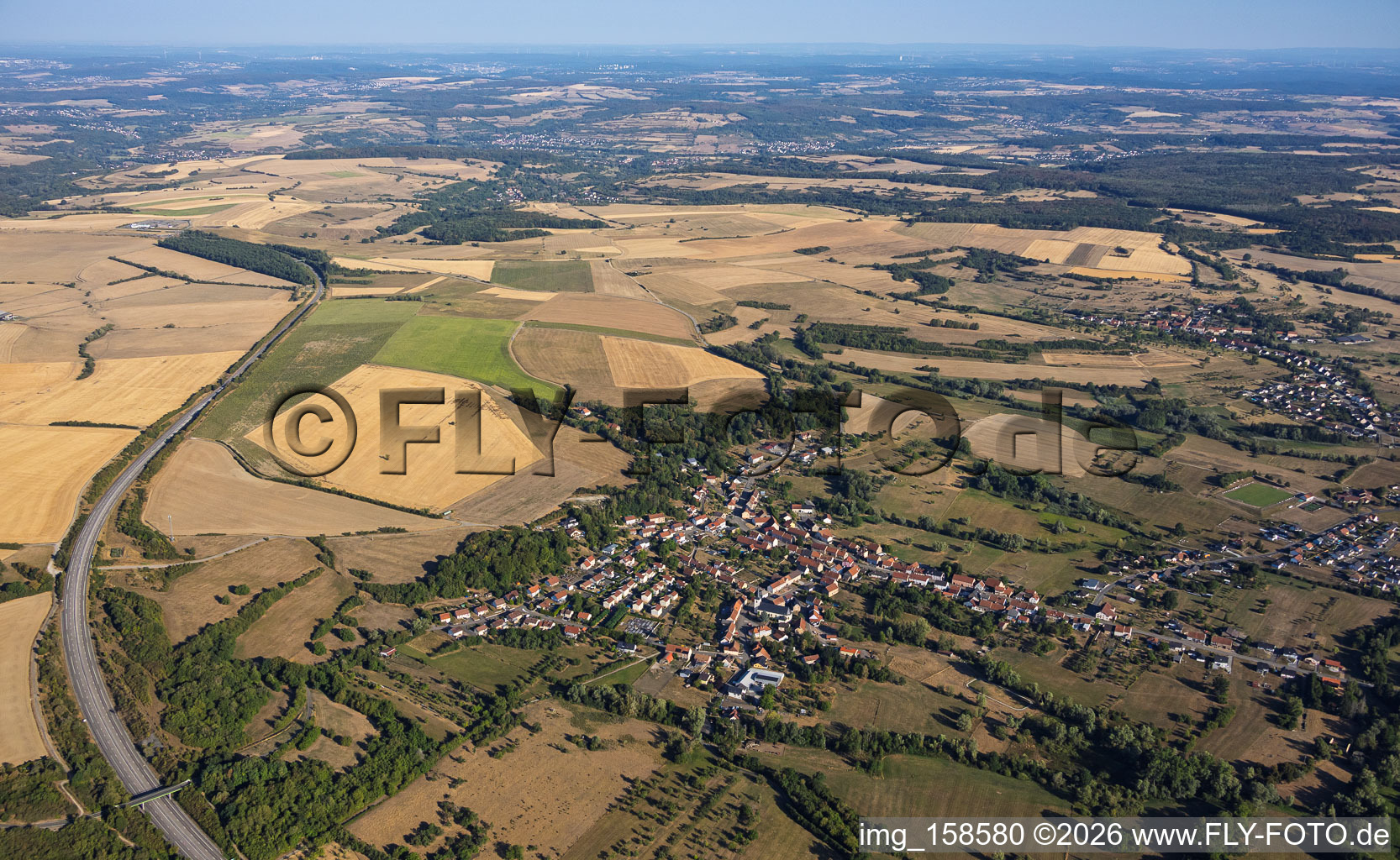 Du sud-est à Rimling dans le département Moselle, France