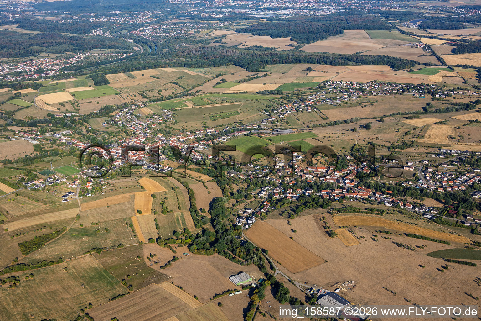 De l'est à Wiesviller dans le département Moselle, France