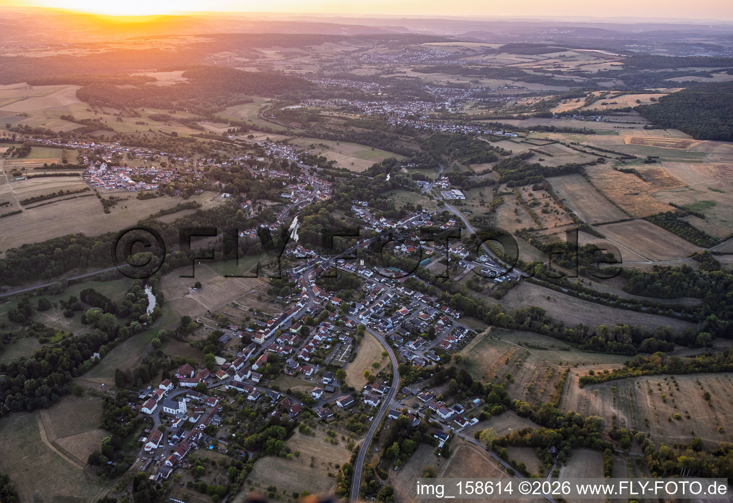 Du sud-est à Frauenberg dans le département Moselle, France