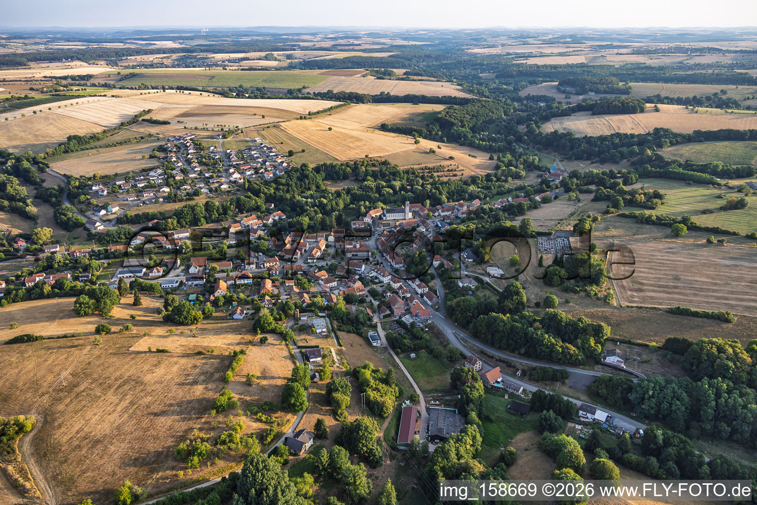 Du sud à Volmunster dans le département Moselle, France