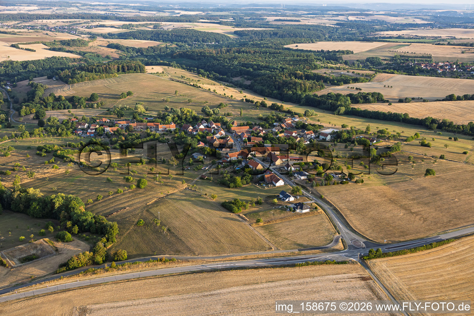 Du sud-est à Volmunster dans le département Moselle, France