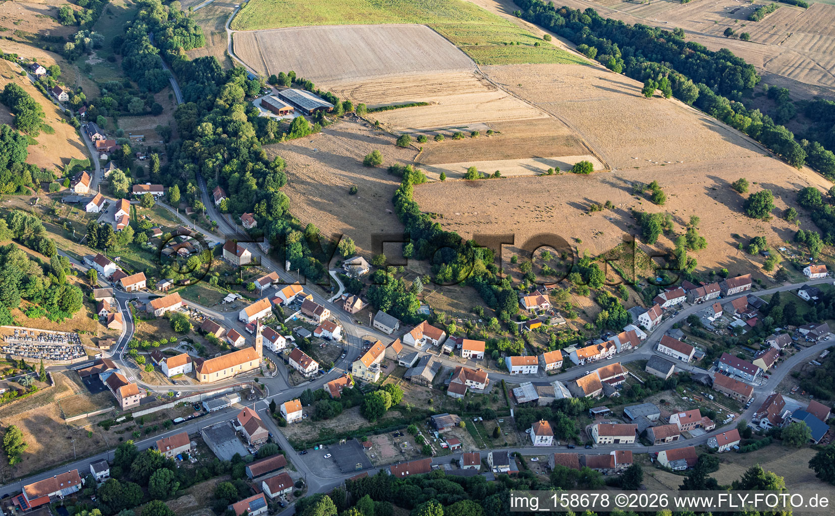 Du sud-est à Breidenbach dans le département Moselle, France