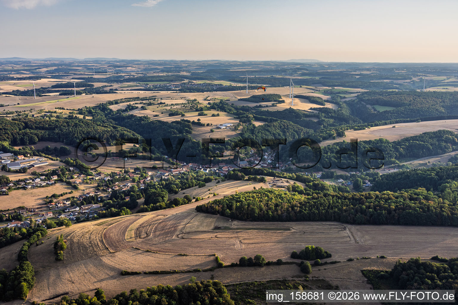 Du sud à Waldhouse dans le département Moselle, France