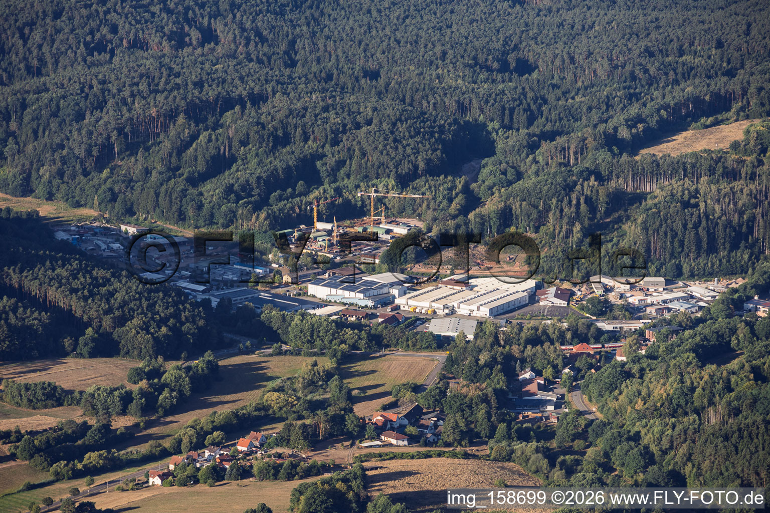 Parc industriel de Reichenbach à Dahn dans le département Rhénanie-Palatinat, Allemagne