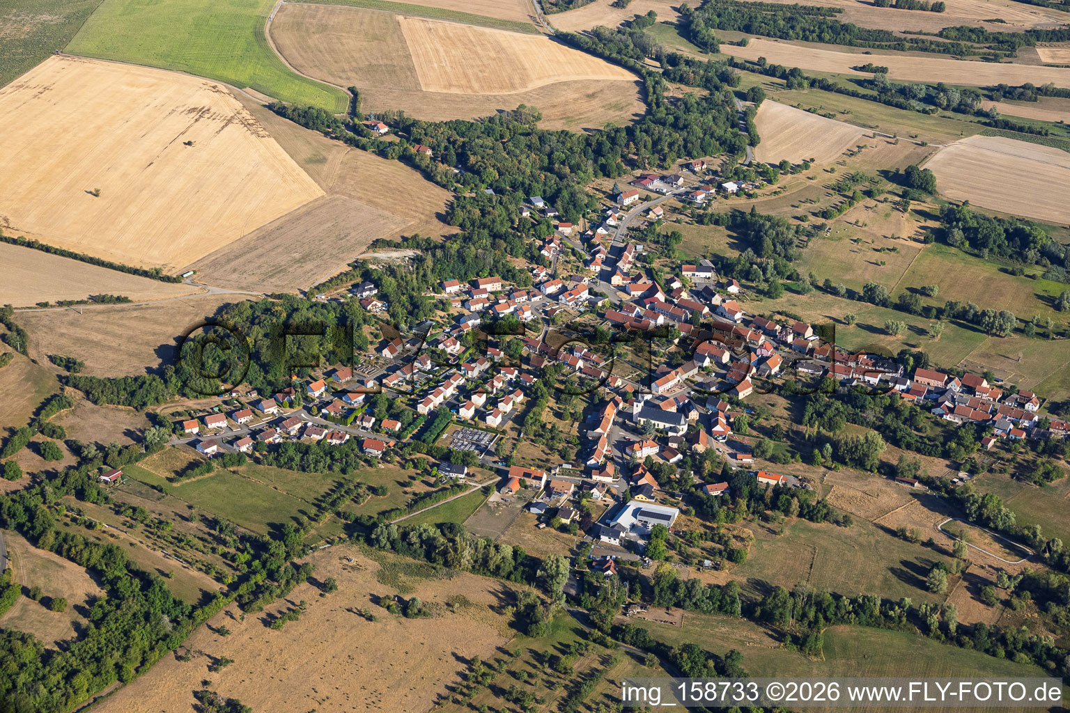 Du sud-est à Rimling dans le département Moselle, France