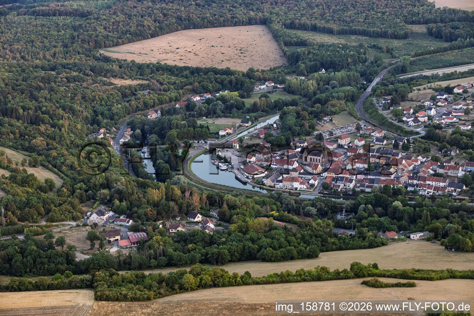 Du nord à Wittring dans le département Moselle, France