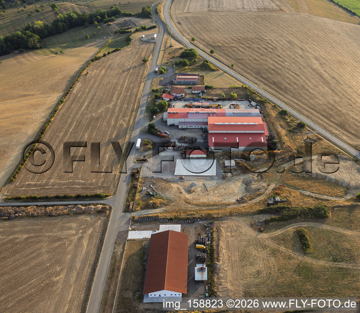 Parc industriel avec Construction Métallique et MTM Motocross à Volmunster dans le département Moselle, France