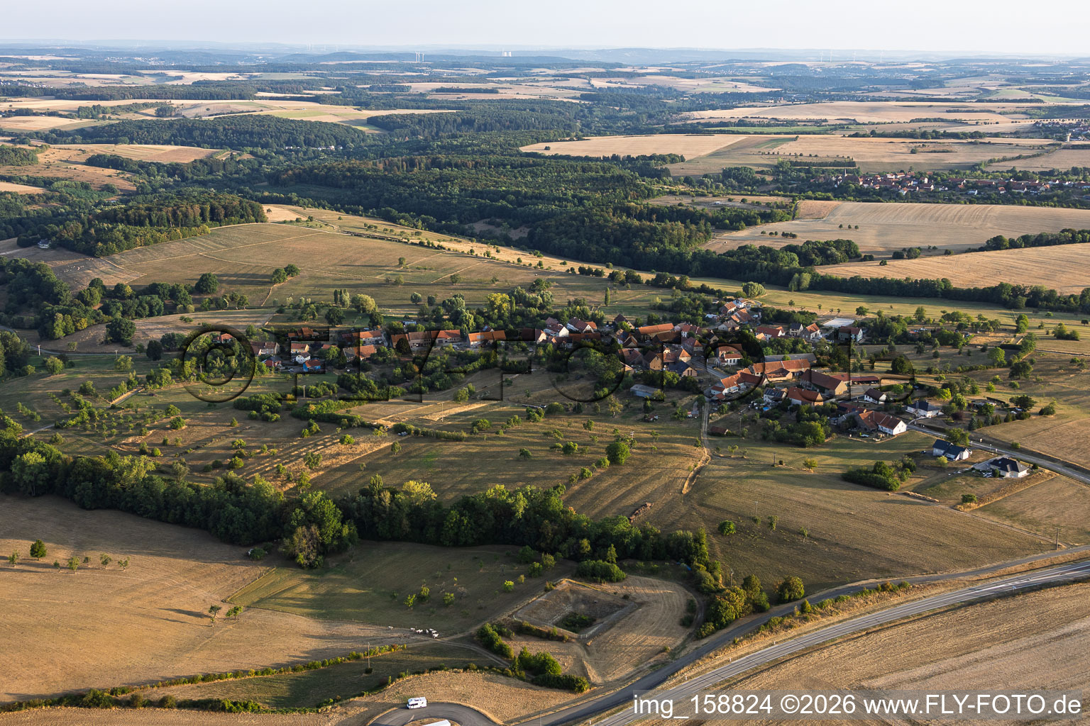 Du sud à Volmunster dans le département Moselle, France