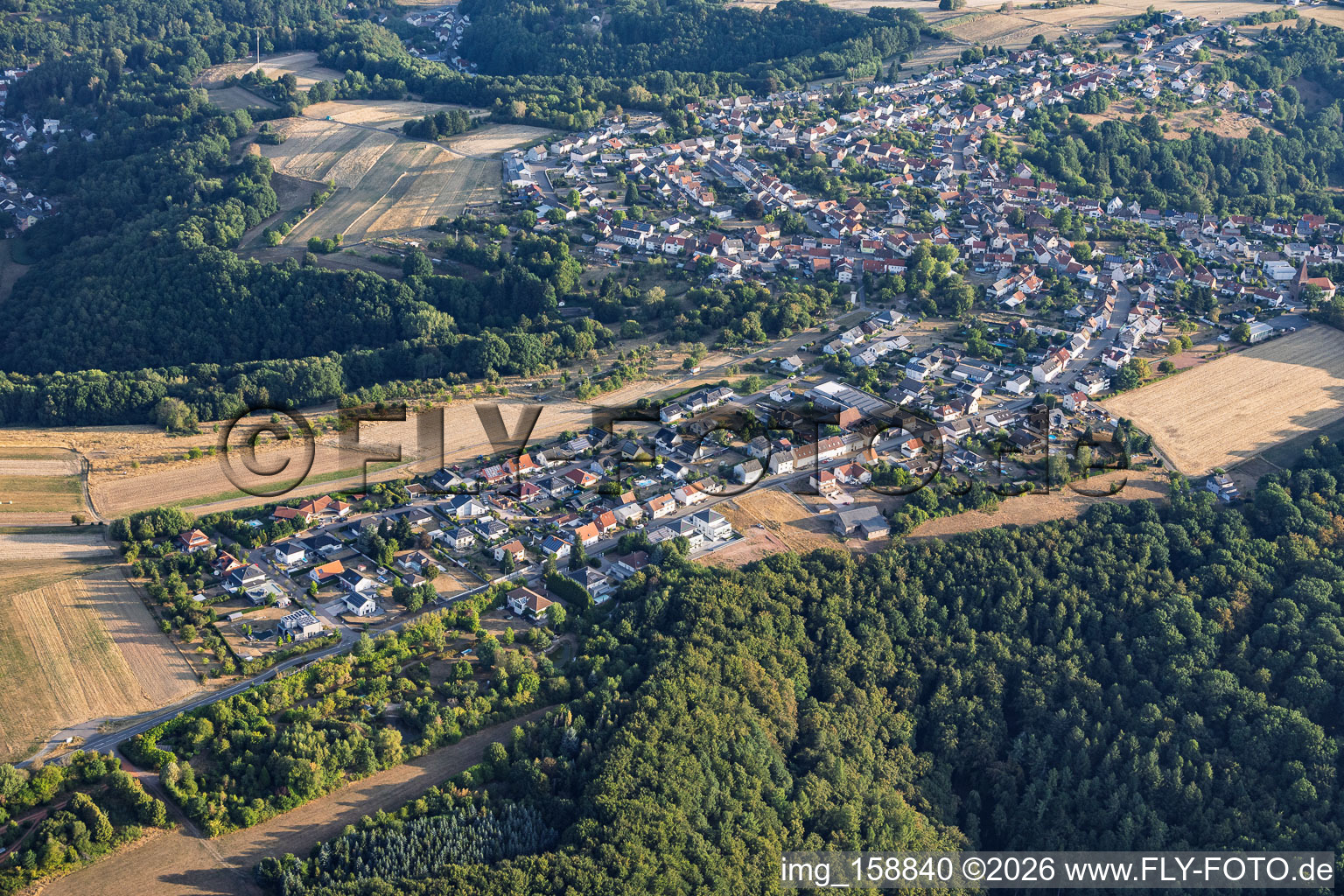 Du sud à le quartier Erlenbrunn in Pirmasens dans le département Rhénanie-Palatinat, Allemagne