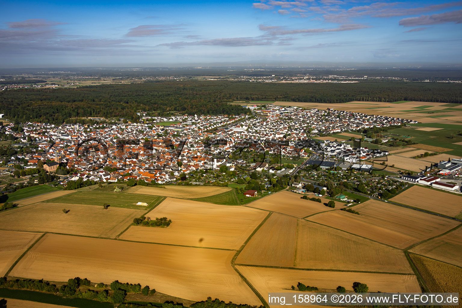 Du sud à Schaafheim dans le département Hesse, Allemagne