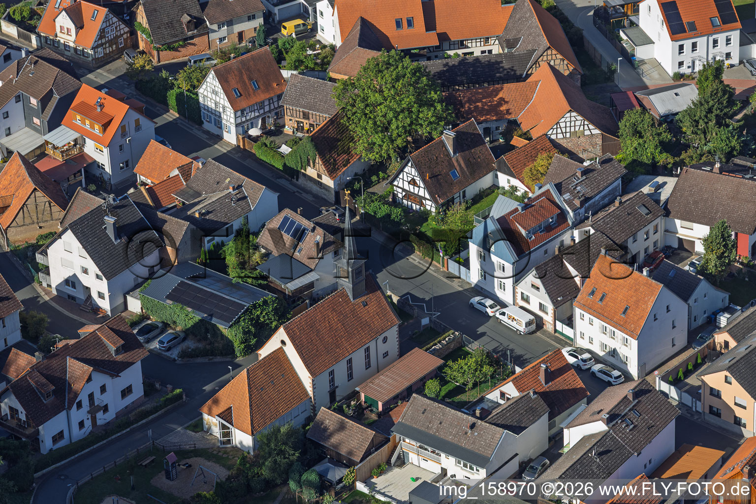 Église protestante Schlierbach à le quartier Schlierbach in Schaafheim dans le département Hesse, Allemagne