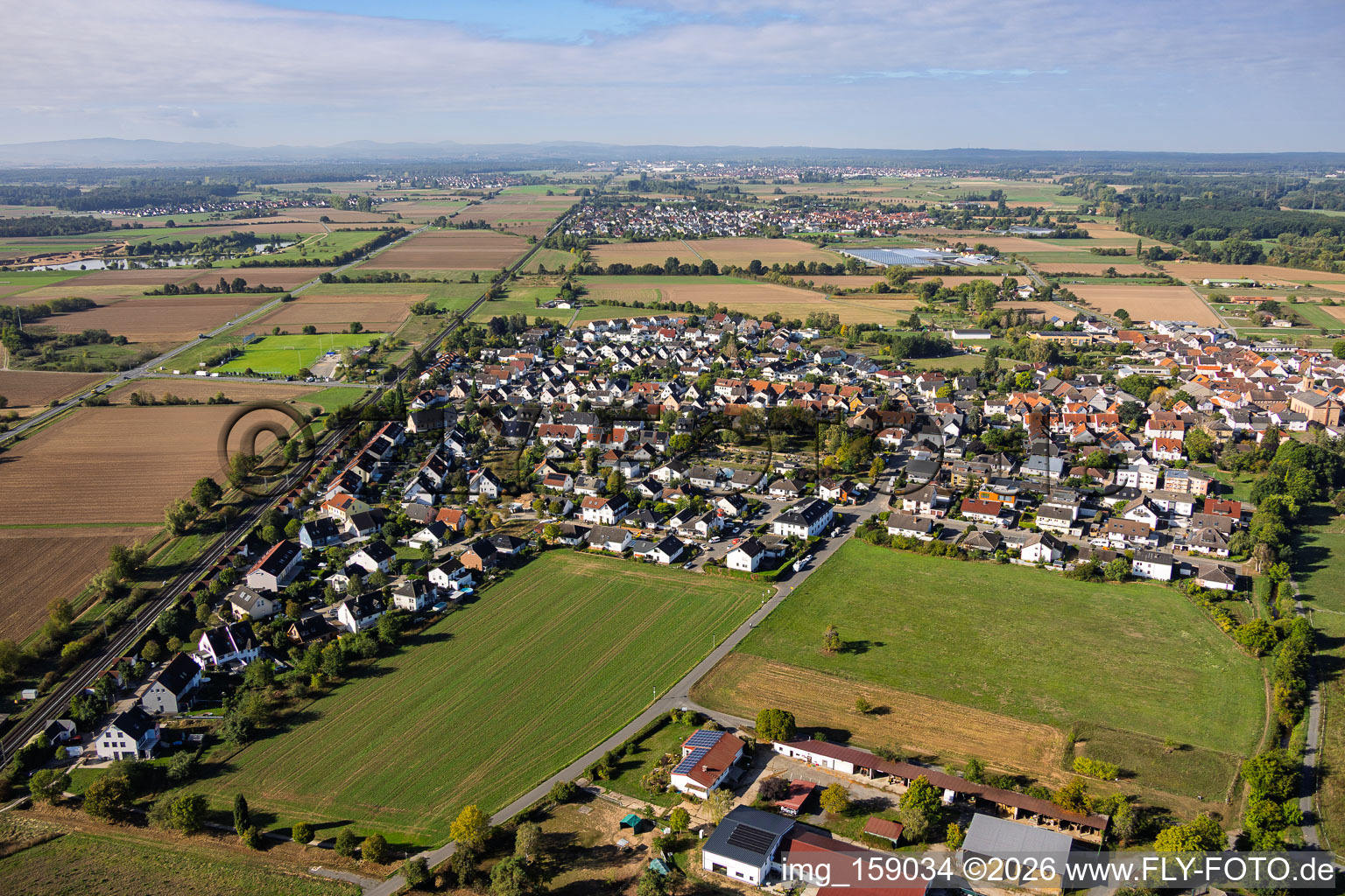 Rue Carnation à le quartier Sickenhofen in Babenhausen dans le département Hesse, Allemagne