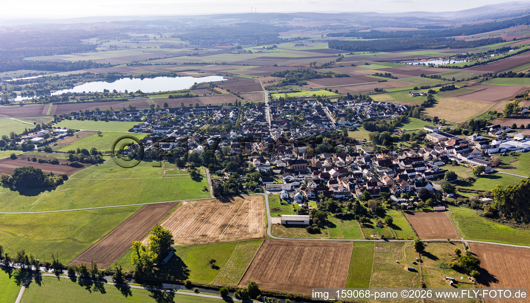 Du nord à le quartier Sickenhofen in Babenhausen dans le département Hesse, Allemagne
